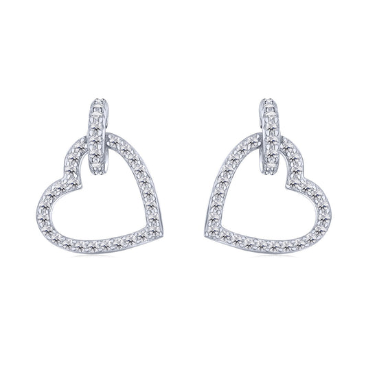 [Vivid Aurora]Dainty Heart Shape Earrings