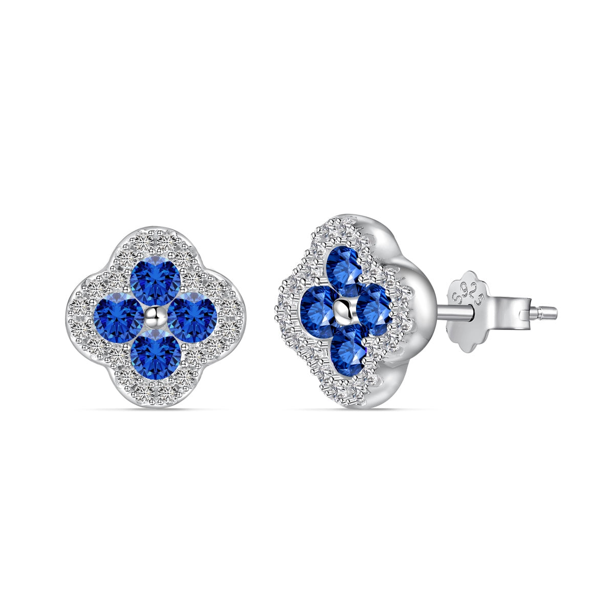 [Vivid Aurora]Four-Leaf Clover Flower Shaped Earrings