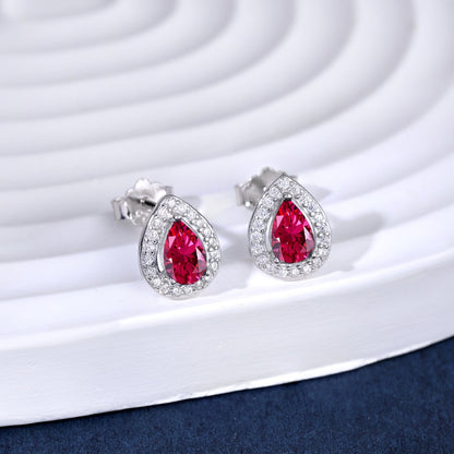 [Vivid Aurora]Luxurious Water Drop Shape Earrings