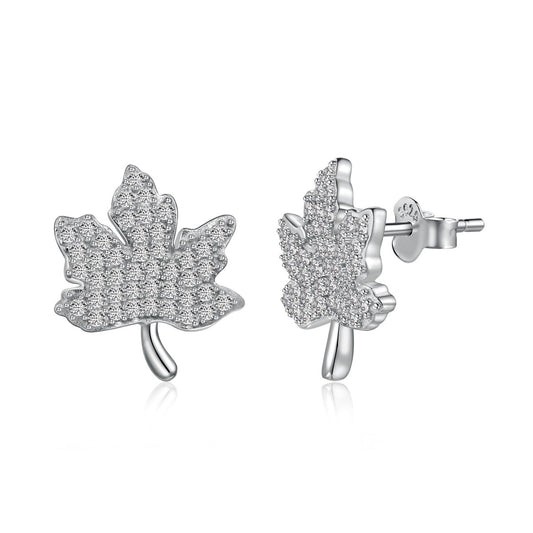 [Vivid Aurora]Exquisite Maple Leaf Design Earrings