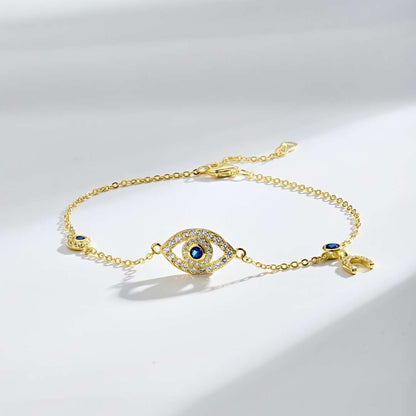 [Vivid Aurora]Dainty Eye Shape Necklace